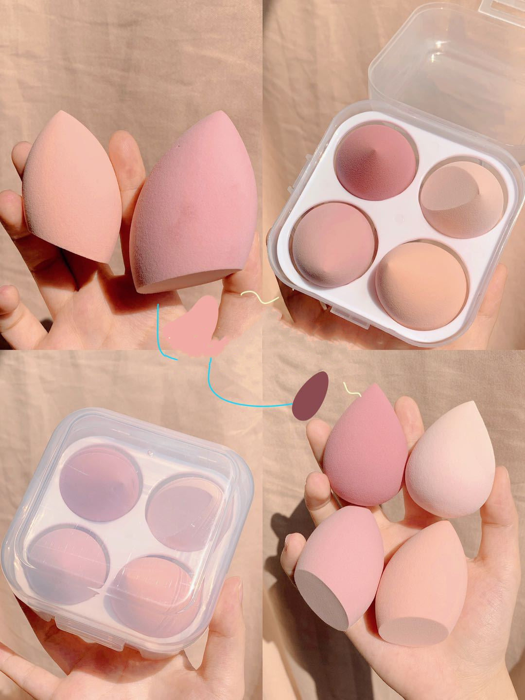 Makeup egg box Makeup egg box